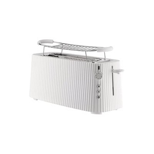 ALESSI, Toaster Plissé plastikmaterial weiß / Long - 4 Scheiben / 1700W - Alessi weiß en plastikmaterial, Toaster Plissé plastikmaterial weiß / Long - 4 Scheiben / 1700W - Alessi weiß en plastikmaterial