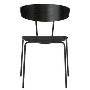 ferm living, Ferm Living-Herman Stuhl, Schwarz Asche, Stapelbarer Stuhl Herman holz schwarz / Holz & Metall - Ferm Living schwarz en holz