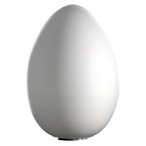 Fontana Arte, Uovo Tischleuchte / Glas - H 62 cm - Fontana Arte weiß en glas, Lampe Uovo Large glas weiß / Glas - H 62 cm - Fontana Arte weiß en glas