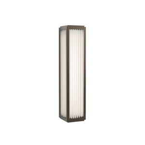 Astro, Astro Boston 370 LED-Wandlampe fürs Bad, bronze, Wandleuchte Boston LED glas metall / Glaslamellen - H 37 cm - Astro Lighting metall en glas