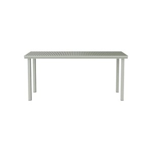 Nine, rechteckiger Tisch 19 Outdoors metall grau / 167,5 x 80,5 cm - Aluminium - NINE grau en metall, rechteckiger Tisch 19 Outdoors metall grau / 167,5 x 80,5 cm - Aluminium - NINE grau en metall