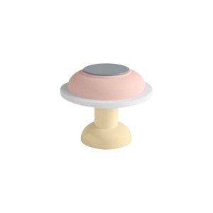 Sowden, Schnurlosleuchte PL4 plastikmaterial gelb / LED - Ø 18 x H 14,6 cm / By George Sowden - SOWDEN gelb en plastikmaterial, Schnurlosleuchte PL4 plastikmaterial gelb / LED - Ø 18 x H 14,6 cm / By George Sowden - SOWDEN gelb en plastikmaterial