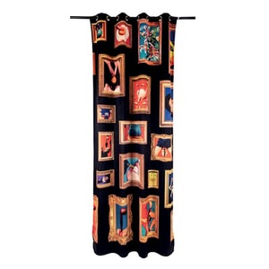 Seletti, Toiletpaper - Frames Right Vorhang / 280 x 140 cm - Polyester - Seletti schwarz en textil, Vorhang Toiletpaper - Frames Right textil schwarz / 280 x 140 cm - Polyester - Seletti schwarz en textil
