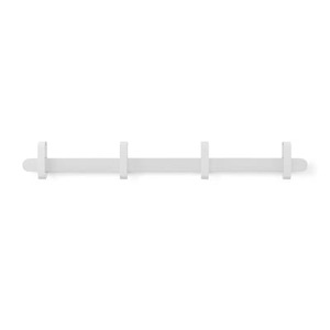 Normann Copenhagen, Hoop Wandgarderobe / 4 Haken - Normann Copenhagen weiß en holz, Wandgarderobe Hoop holz weiß / 4 Haken - Normann Copenhagen weiß en holz