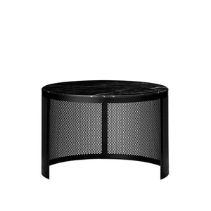 Aytm, Pausillus Small Couchtisch / Lochblech & Marmor - AYTM schwarz en metall/stein, Couchtisch Pausillus Small metall stein schwarz / Lochblech & Marmor - AYTM schwarz en stein