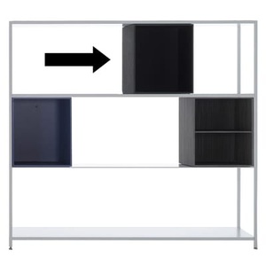 MDF Italia, Kiste Minima holz schwarz / offen - L 30 cm - MDF Italia schwarz en holz, Kiste Minima holz schwarz / offen - L 30 cm - MDF Italia schwarz en holz