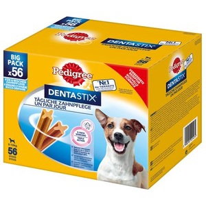 Pedigree, 100 + 12 gratis! 112 x Pedigree Dentastix Tägliche Zahnpflege/ Dentastix Fresh Tägliche Frische - Fresh - groß, Pedigree Denta Stix Fresh - Multipack (28 Stück) für grosse Hunde
