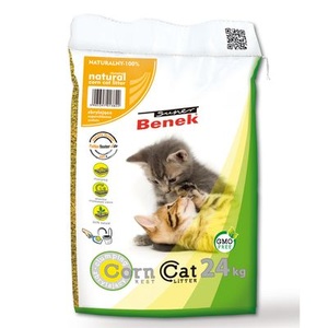 Benek, Super Benek Corn Cat Natural - 25 l (ca. 17 kg), Super Benek Corn Cat Natural - 25 l (ca. 15,7 kg)