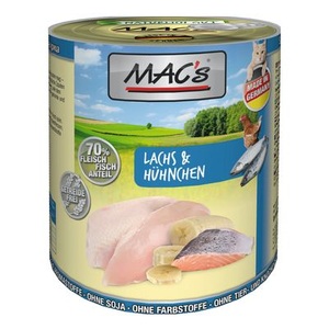 MAC´s, MAC´s Cat 12 x 800 g - Geflügelmix, MAC´s Cat 6 x 800 g - Ente, Pute, Huhn