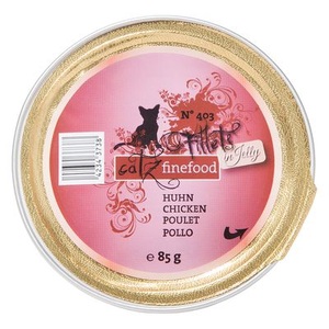 catz finefood, catz finefood Fillets 12 x 85 g - N°403 - Huhn, catz finefood Nassfutter Fillets No.403 Huhn, 85 g