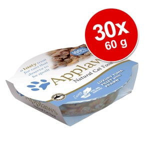 Applaws, Sparpaket Applaws Cat Pot 30 x 60 g - Saftige Hühnchenbrust & Ente, Applaws Nassfutter mit Hühnerbrust und Ente (60g)