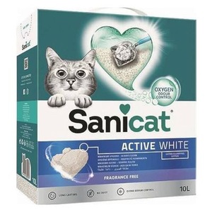 Sanicat, Sanicat Active White - 2 x 10 l, Sanicat Active White Lotus Flower 10 l