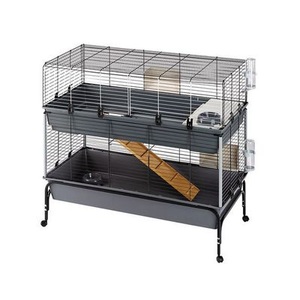 zooplus Exclusive, Kleintierkäfig Vital 120 2-stöckig - L 120 x B 60 x H 116 cm, Ferplast Kaninchenkäfig Vital 120 2-stöckig - L 120 x B 60 x H 116 cm