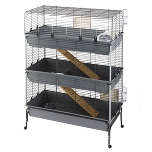zooplus Exclusive, Kleintierkäfig Vital 120 3-stöckig - L 120 x B 60 x H 167 cm, Ferplast Kleintierkäfig Vital 120 3-stöckig - L 120 x B 60 x H 167 cm