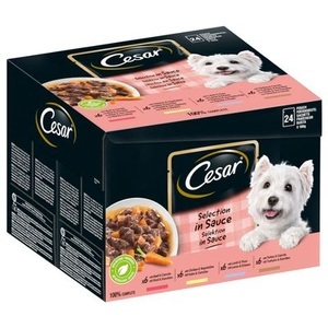 Cesar, Megapack Cesar Schale 28 x 150 g - Vital 10+ Huhn und Reis, Cesar Senior 10+ Schale 14 x 150 g - mit Huhn und Reis