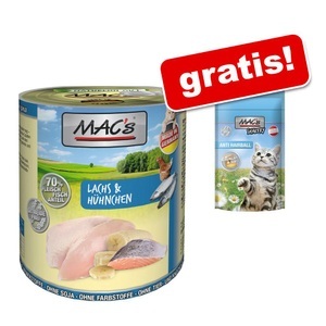 MAC´s, MAC´s Cat 12 x 800 g - Geflügelmix, MAC´s Cat 6 x 800 g - Ente, Pute, Huhn