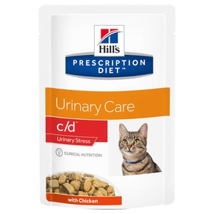 Hill´s Prescription Diet, Hill´s Prescription Diet c/d Urinary Stress Katzenfutter mit Huhn - 12 x 85 g, Hill?s Prescription Diet c/d Multicare Stress Urinary Care mit Huhn - 12 x 85 g