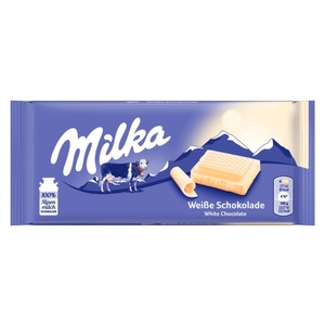 Milka, Milka Weisse Schokolade - 100 g, Milka Weiße Schokolade 100g