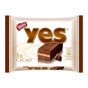 Yes, Yes Kuchenriegel Cacao 3er - 1 Packung à 3 Riegel, 