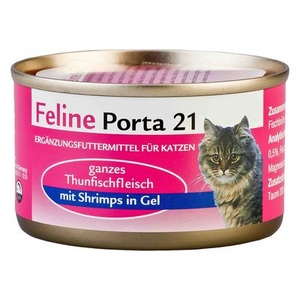 Porta 21, Feline Porta 21 Katzenfutter 6 x 90 g - Thunfisch mit Aloe, Feline Porta 21 Katzenfutter 6 x 90 g - Thunfisch mit Aloe