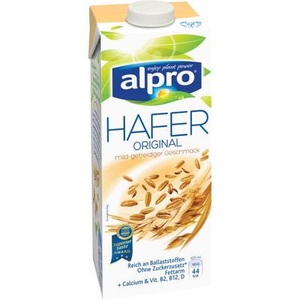 Alpro, Alpro Haferdrink Original - 1 Liter, alpro Haferdrink Cremig Hafer, pflanzlich, mit Calcium, 1 Liter
