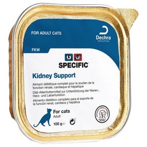 Specific, Specific Cat FKW - Nierenerkrankung - Sparpaket: 14 x 100 g, Specific Kidney Support Adult