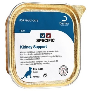 Specific, Specific Cat FKW - Nierenerkrankung - Sparpaket: 14 x 100 g, Specific Kidney Support Adult
