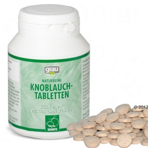 Grau, Grau Knoblauch Tabletten - 200 Stk., GRAU Knoblauch Tabletten - 200 Stück