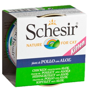 Schesir, Sparpaket Schesir in Gelee 36 x 85 g - Kitten Thunfisch mit Aloe, 