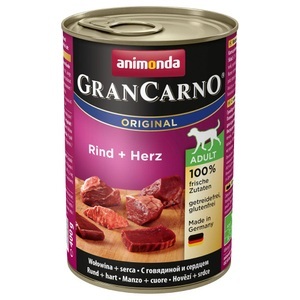 Animonda GranCarno, Animonda GranCarno Original Adult 6 x 400 g - Rind & Entenherzen, animonda GranCarno Original Adult 6 x 400 g - Rind + Entenherzen
