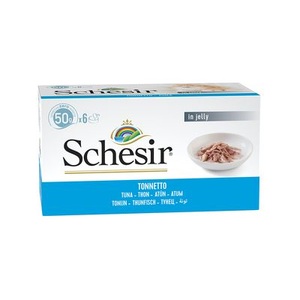 Schesir, Sparpaket Schesir Small in Gelee 24 x 50 g - Thunfisch, Schesir 6x50g