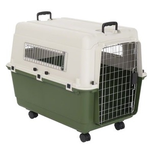 zooplus Exclusive, Transportbox Feria - Größe 4 (S): B 51 x T 67 x H 47 cm, Savic Katzentoilette Robin Jumbo - hellgrau / weiss
