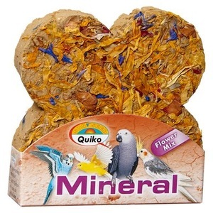 ARDAP CARE GmbH, ARDAP CARE GmbH Mineral-Stein Flower Mix Ziervögel, Mineralstein mit Blütenblättern Mix (90g)
