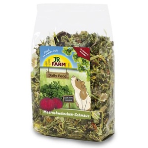 JR Farm, 6-teiliges Mixpaket von JR Farm: Futter, Heu, Kräutermischung und Snack - Set aus Futter, Ergänzung, Heu und Snack, JR Farm Zwergkaninchen-Schmaus - 2,5 kg