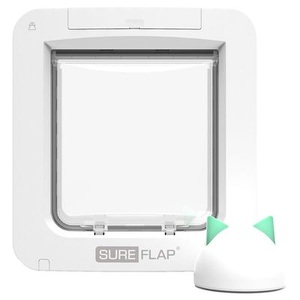 SureFlap, SureFlap Microchip Pet Door Connect - Set aus Microchip Klappe und Hub, SureFlap Mikrochip Haustierklappe Connect - SureFlap Mikrochip Haustierklappe weiss (nur mit SureFlap Hub nutzbar)