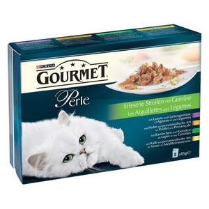 Gourmet, Multipack Gourmet Perle 8 x 85 g - Erlesene Streifen, GOURMET Perle Erlesene Streifen 8x85g