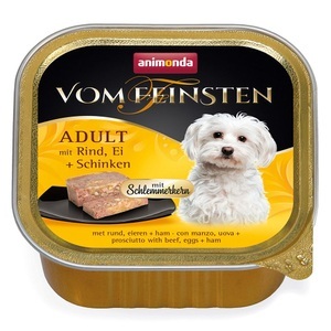 Animonda Vom Feinsten, Animonda vom Feinsten Adult mit Schlemmerkern 22 x 150 g - mit Rind, Ei & Schinken, animonda Vom Feinsten mit Rind, Ei & Schinken 22x150g