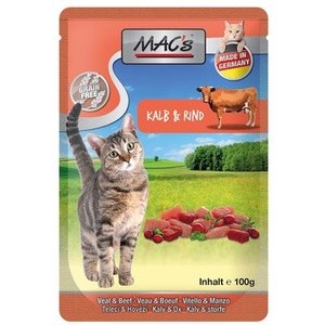 MAC´s, MAC´s Cat Pouch 12 x 100 g - Hühnchen Pur, MAC´s Cat Pouch 12 x 100 g - Hühnchen Pur