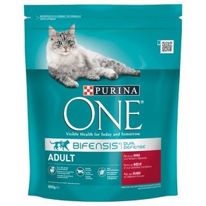 Purina One, 3 x 800 g Purina ONE im gemischten Paket - Sensible, Purina ONE Trockenfutter Sterilcat Rind & Weizen, 800 g
