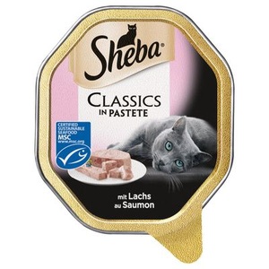 Sheba, 18 + 4 gratis! 22 x 85 g Megapack Sheba Schale - Sauce Speciale mit Frikassee mit Pute und Gemüse, 