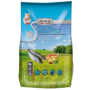 MAC´s, MAC´s Cat Adult Lachs & Forelle - 1,5 kg, MAC's Cat Adult Trockenfutter Lachs & Forelle 1.5 kg