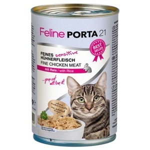 Porta 21, Feline Porta 21 Katzenfutter 6 x 400 g - Thunfisch mit Surimi, Feline Porta 21 6 x 400 g - Thunfisch mit Surimi (getreidefrei)