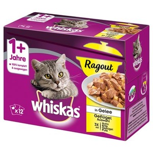 Whiskas, Multipack Whiskas 1+ Creamy Soup 48 x 85 g - Geflügelauswahl, 