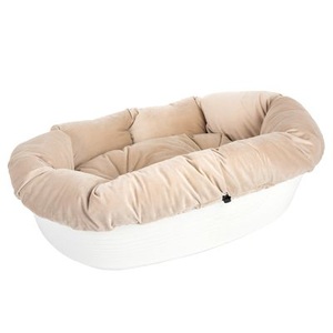ferplast, Überzug Sofà Samt Beige für Ferplast Hundekorb Siesta Deluxe - 8: L 85 x B 62 x H 28,5 cm, 