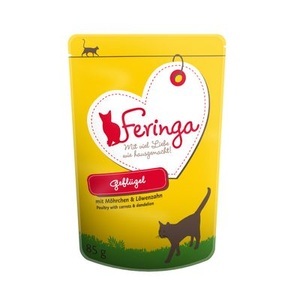 Feringa, Feringa Frischebeutel 12 x 85 g - Ente & Kalb mit Broccoli, Feringa Classic Meat Menü Pouch 12 x 85 g - Ente & Kalb mit Broccoli