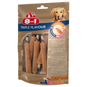 8in1, 8in1 Triple Flavour Ribs - 3 x 113 g (18 Stück), 8in1 Triple Flavour Ribs, 6 Stk (113g)