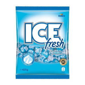 Bunte Welt, Ice Fresh Bonbons - 3 x 425 g, Storck ICE fresh 425g