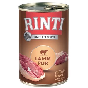 RINTI, RINTI Singlefleisch 6 x 400 g - Lamm pur, Rinti Singlefleisch Lamm pur (400g)