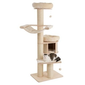 zooplus Exclusive, Kratzbaum Natural Paradise XL Standard - hellgrau, Kratzbaum Natural Paradise Magnolia XL - hellgrau