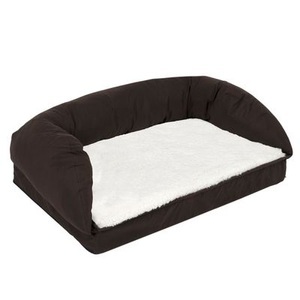 zooplus Exclusive, Orthopädisches Hundebett eckig - L 115 x B 70 x H 32 cm, Sparpaket: Das Orthopädische Hundebett eckig + Kuscheldecke Paws - Grösse L + Kuscheldecke